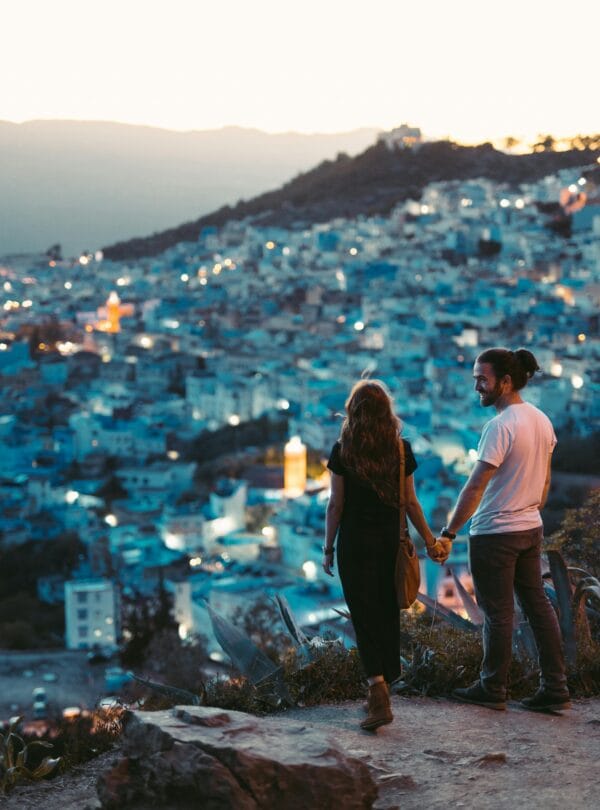 the blue city chefchaouen in morocco