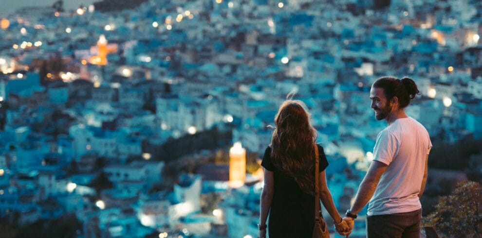 the blue city chefchaouen in morocco