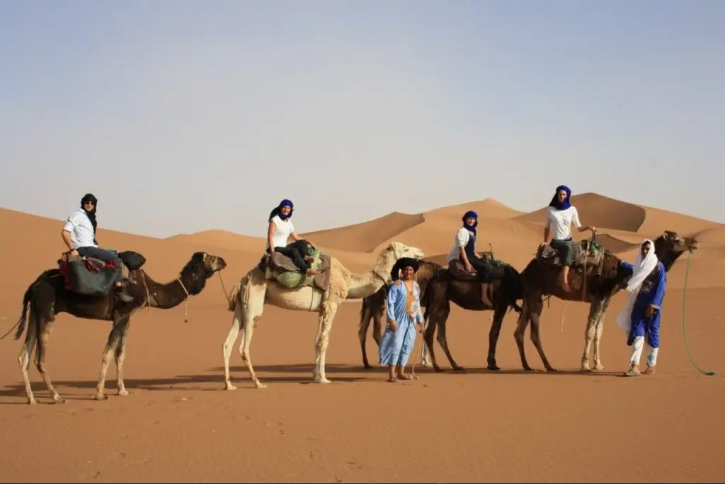 private camel ride in morocco