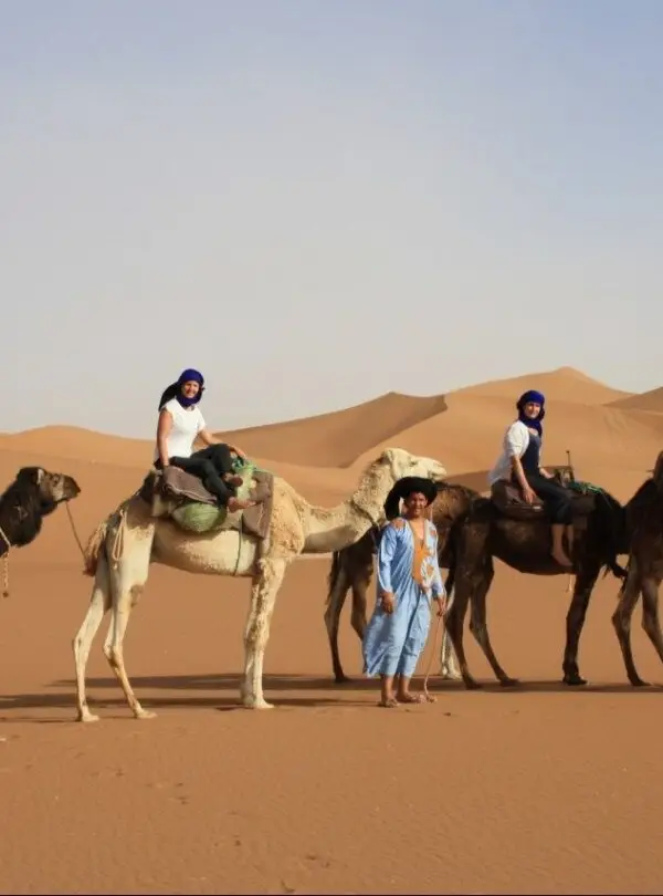 private camel ride in morocco