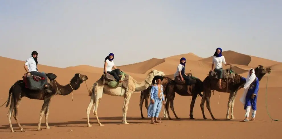 private camel ride in morocco
